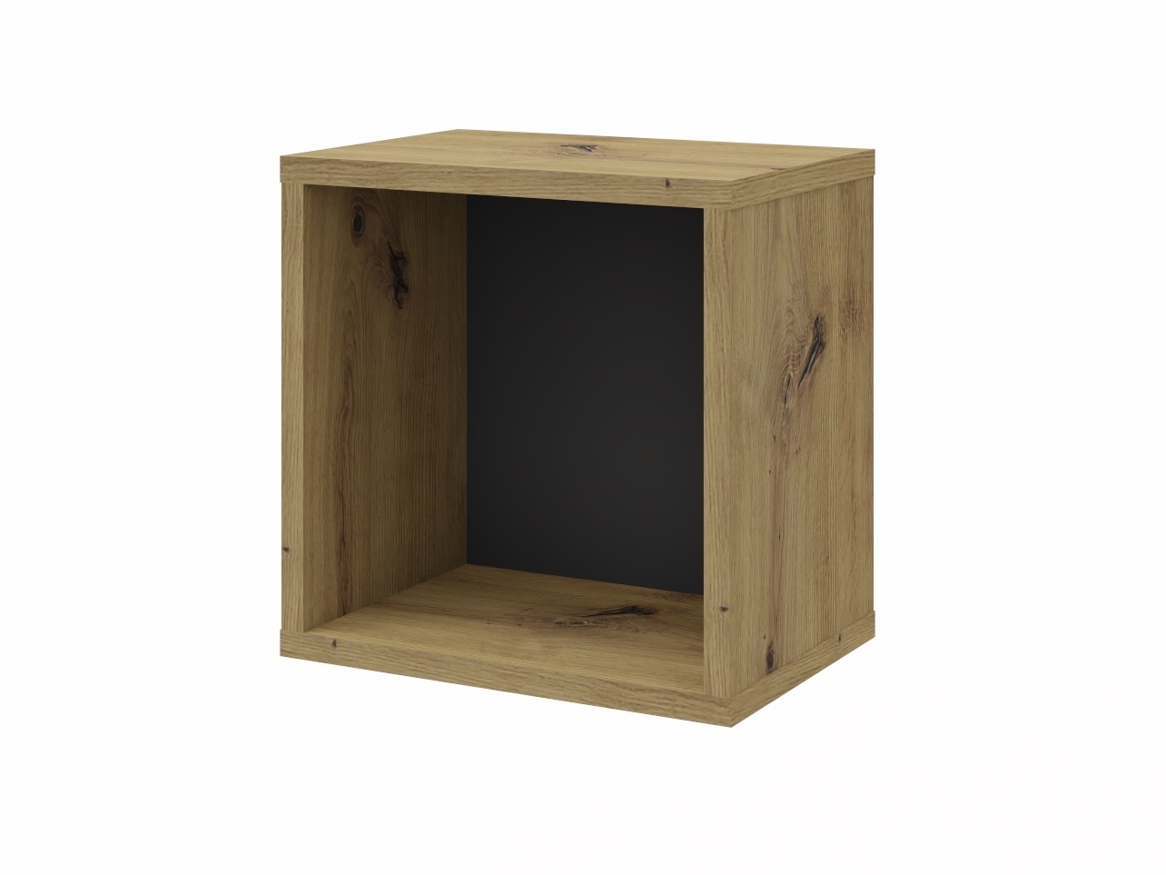 Etajera Legro A, stejar artisan + antracit + negru  1