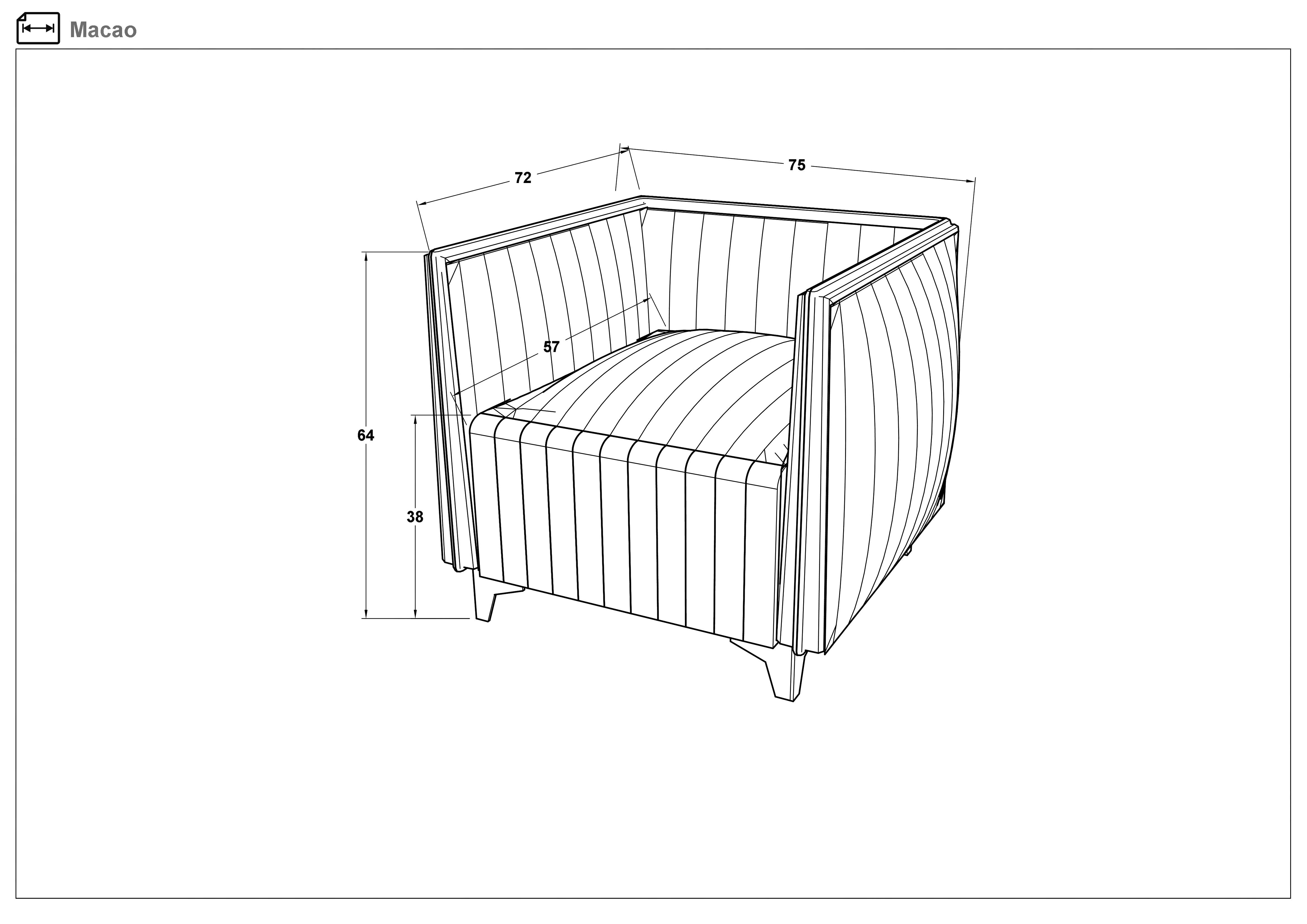 Fotoliu Makao, maro  2