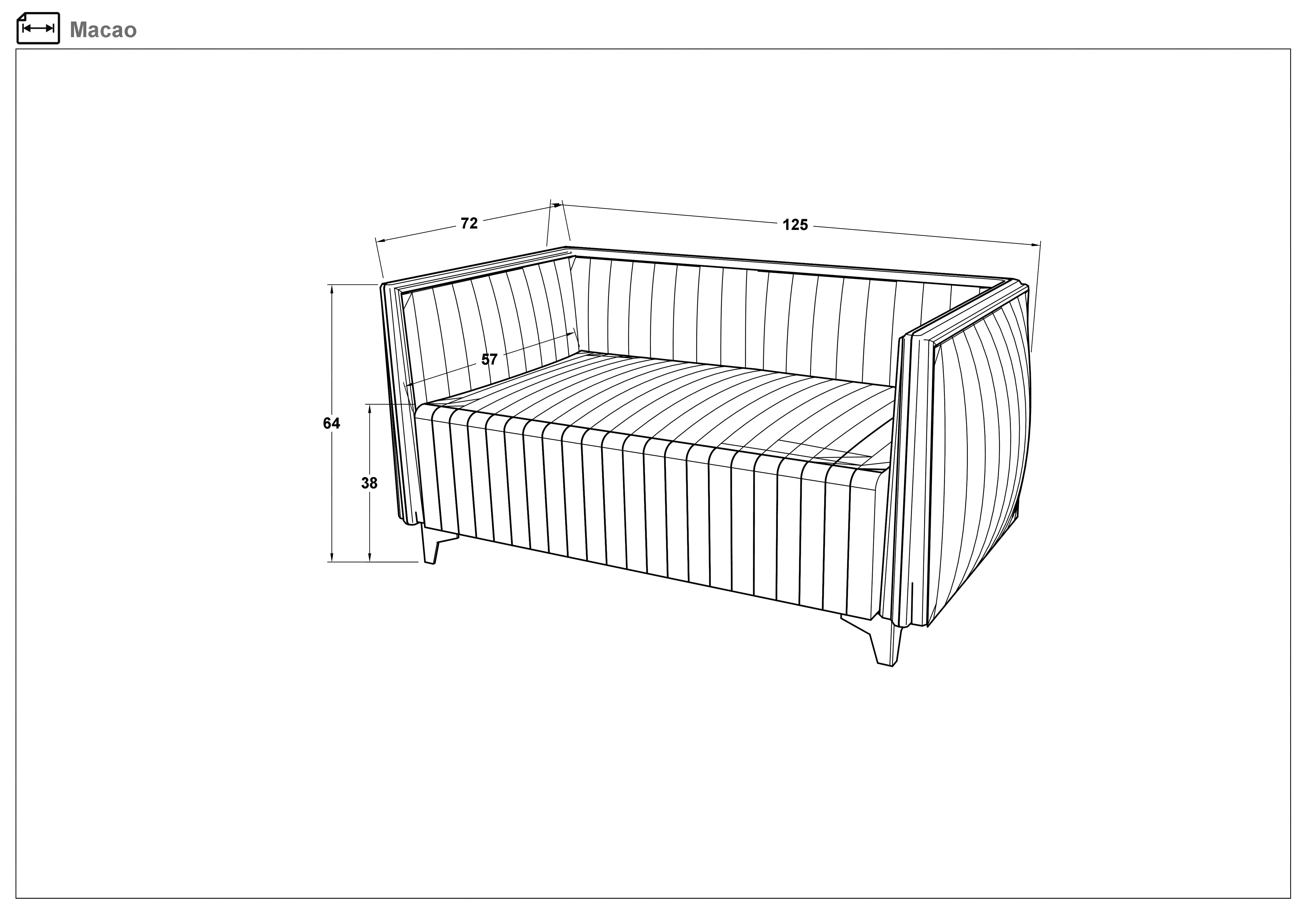 Canapea Makao, menta  2