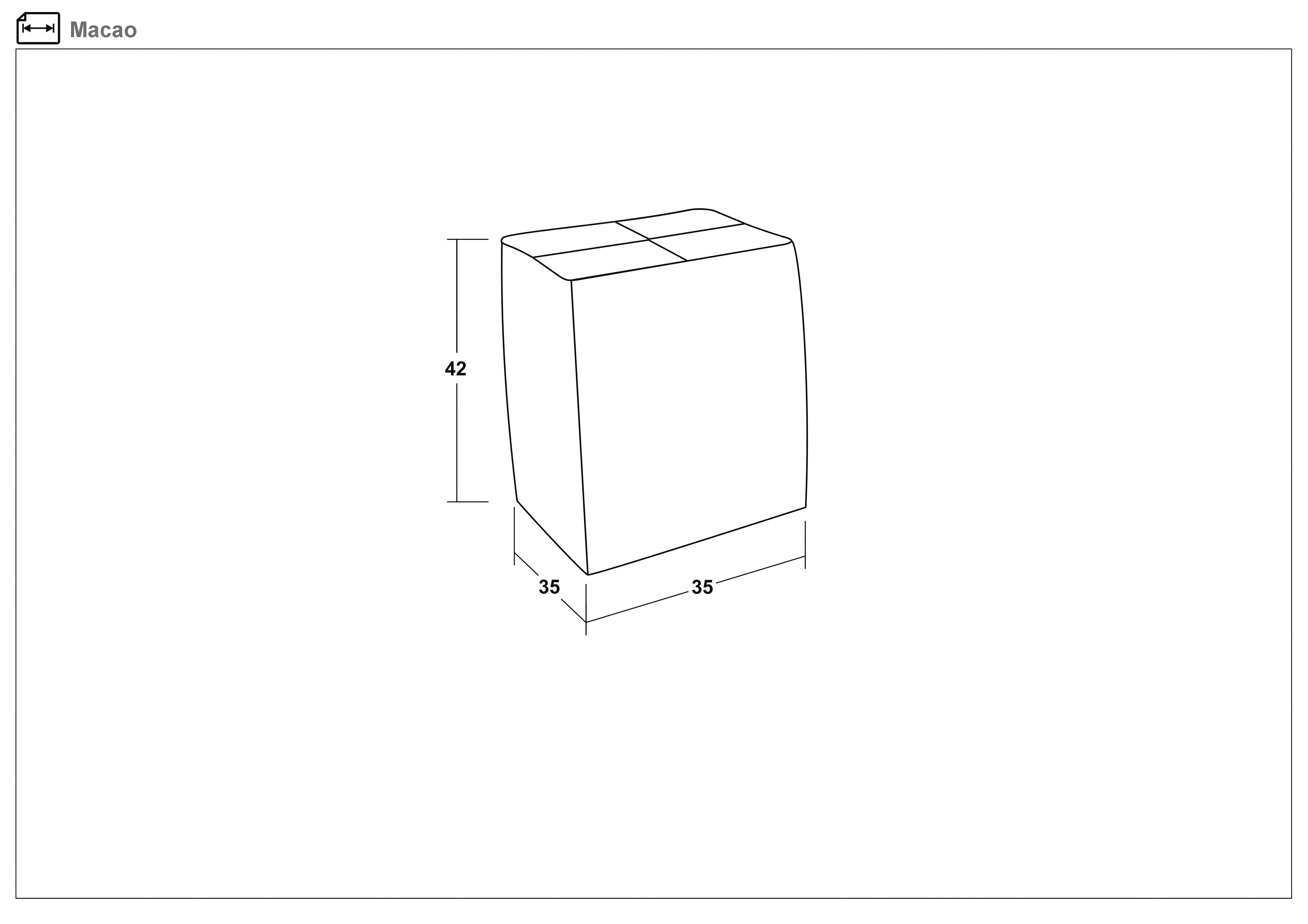 Пуф Макао, темно-серый  2