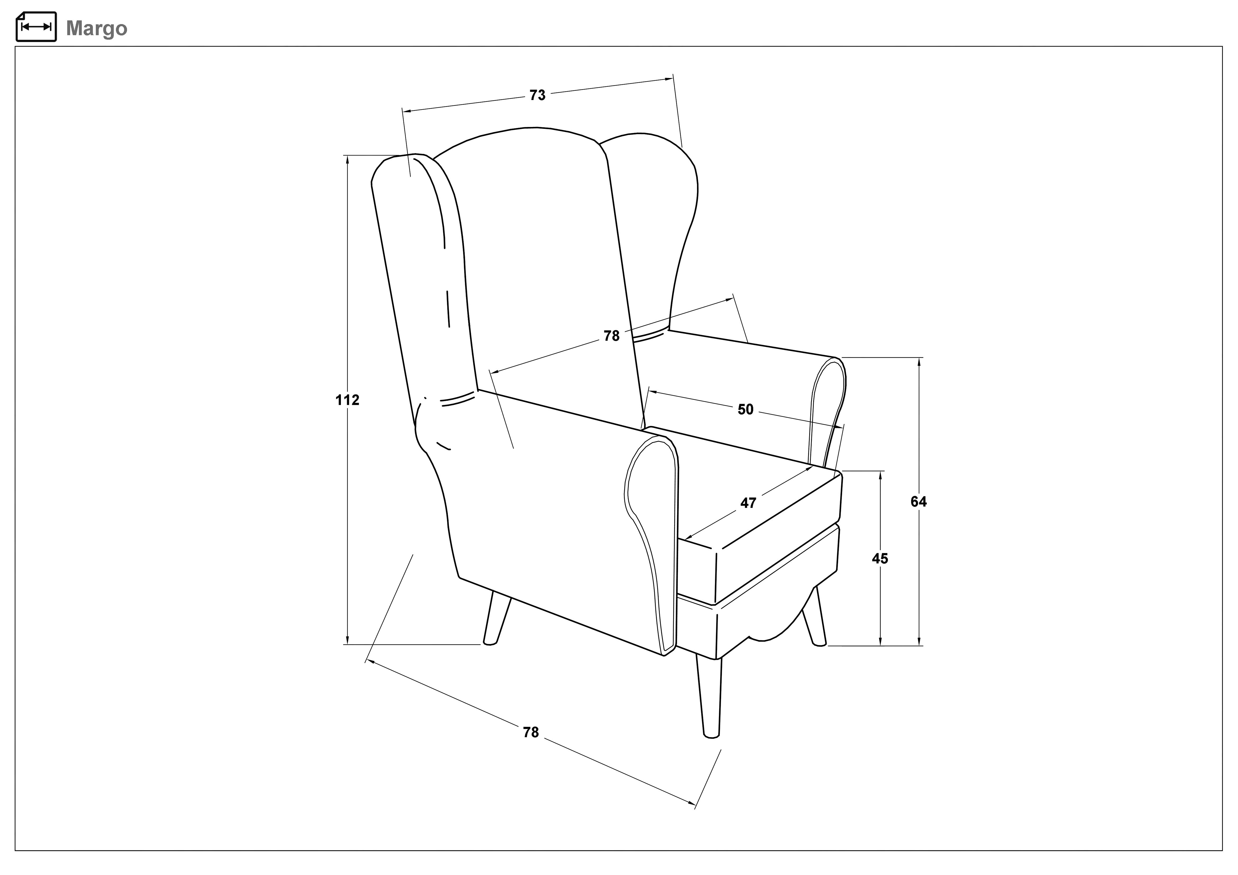 Fotoliu Margo, gri  2
