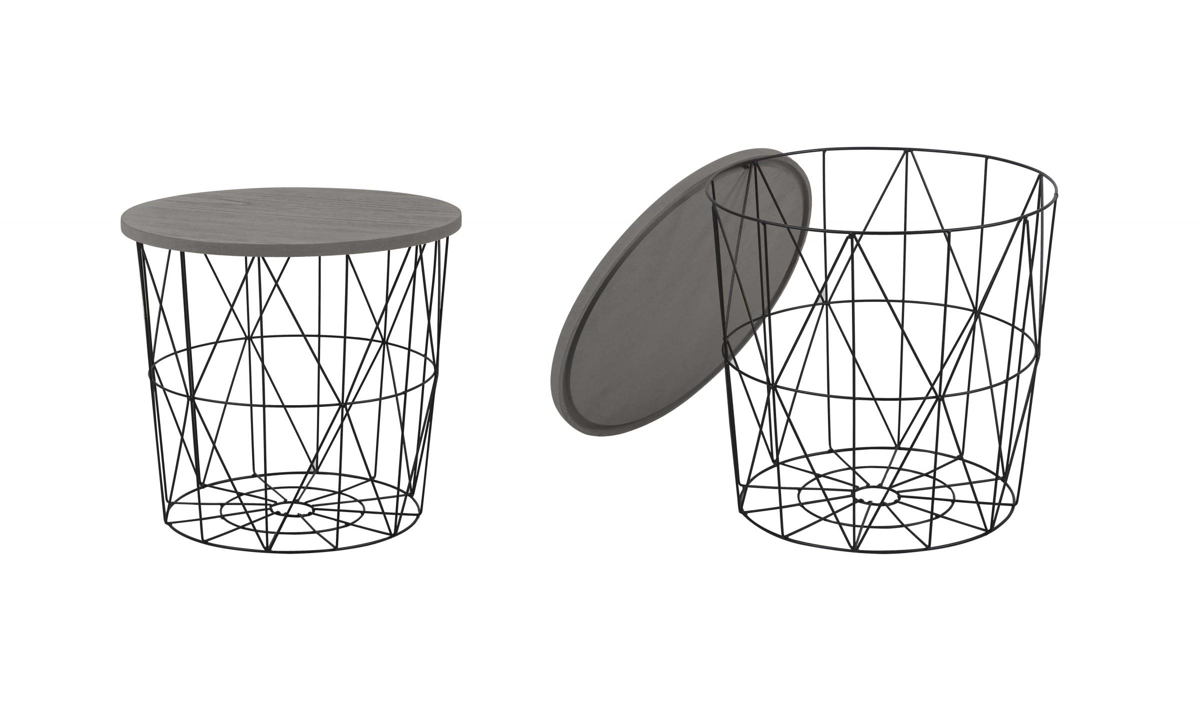 Masuta ajutatoare Zaki, negru + gri  1