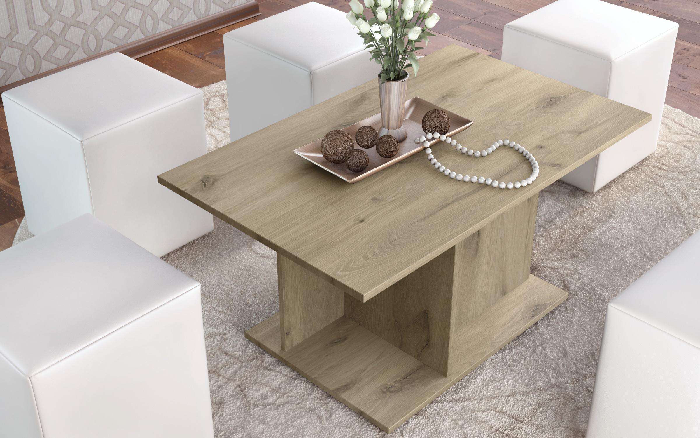 Masuta de cafea Tayra, stejar scandinav deschis  1