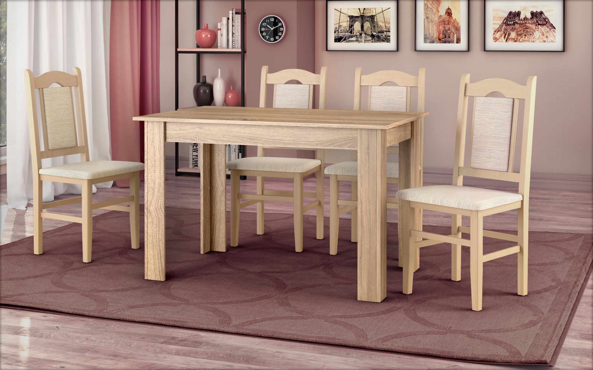 Bucatarie Lora 5 mini + masa dining Doni, wenge + stejar sonoma  3