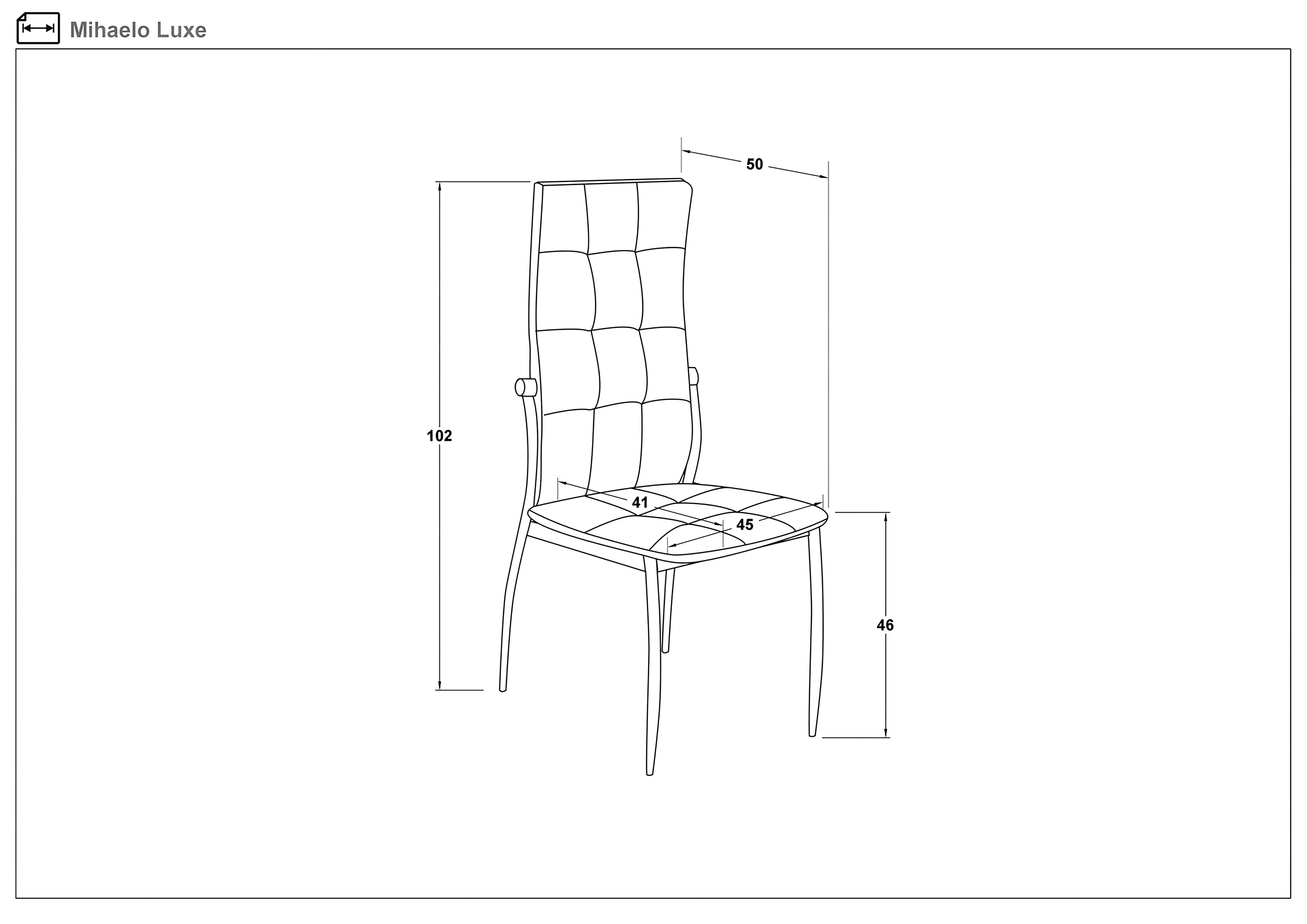 Scaun de masa Mihaelo Lux, bej  2