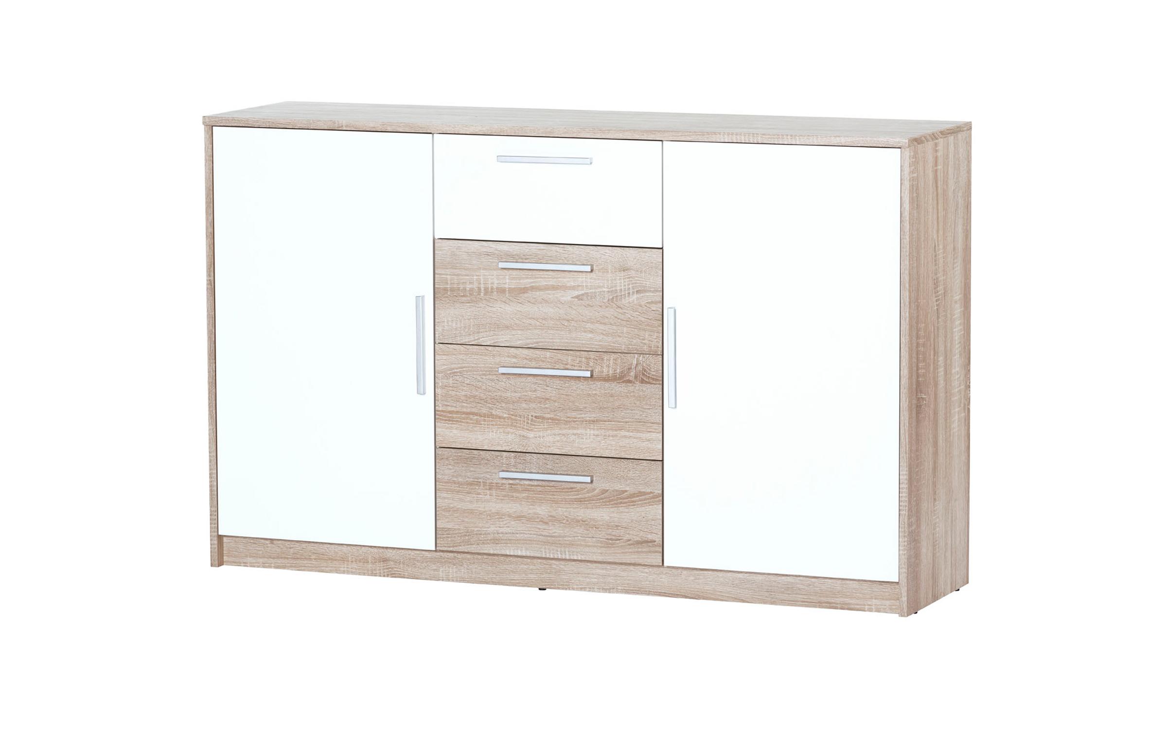 Comoda Milo 1, stejar sonoma + alb  1