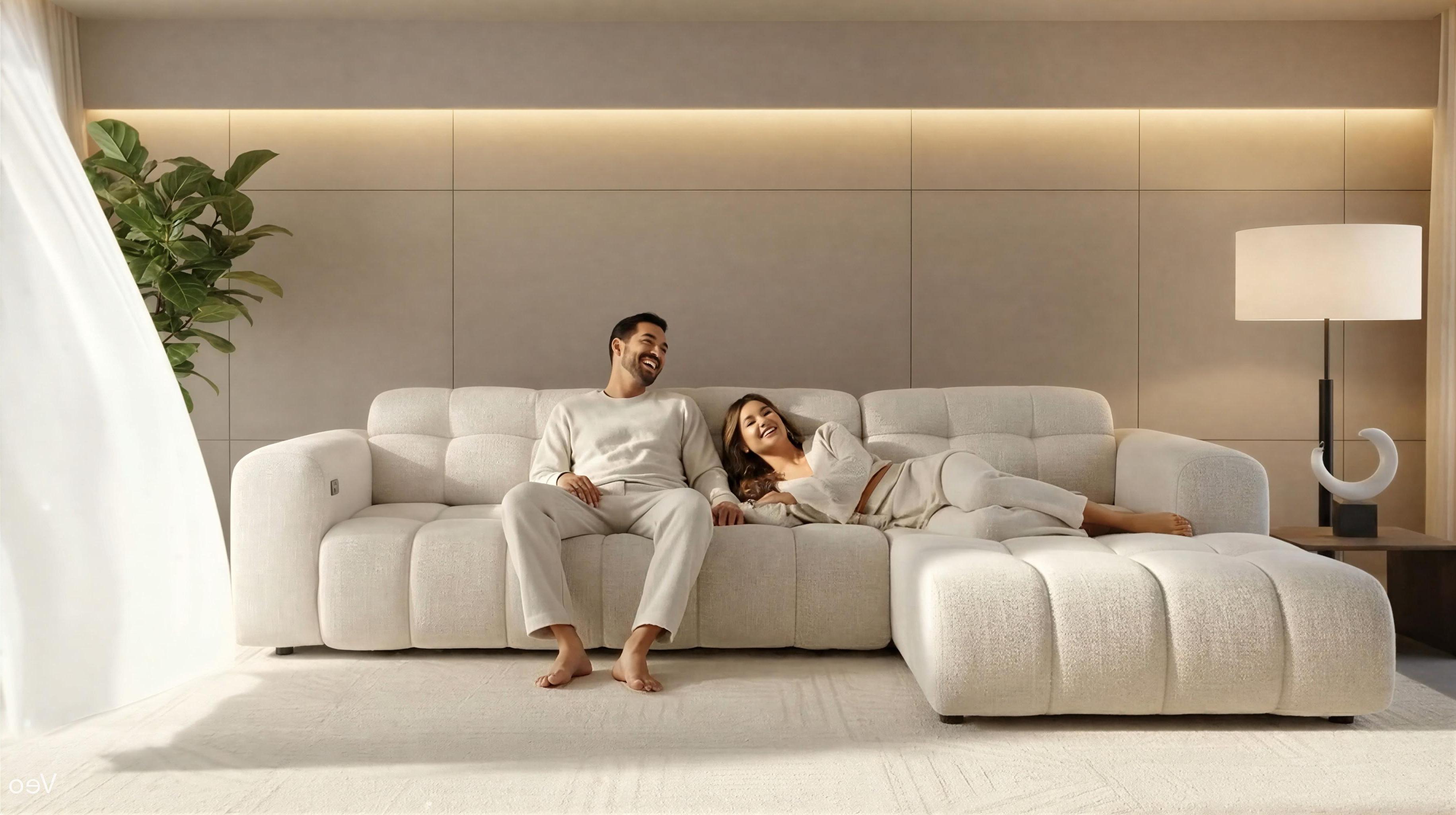 Раскладной угловой диван с электрическим механизмом Модера, белый  3