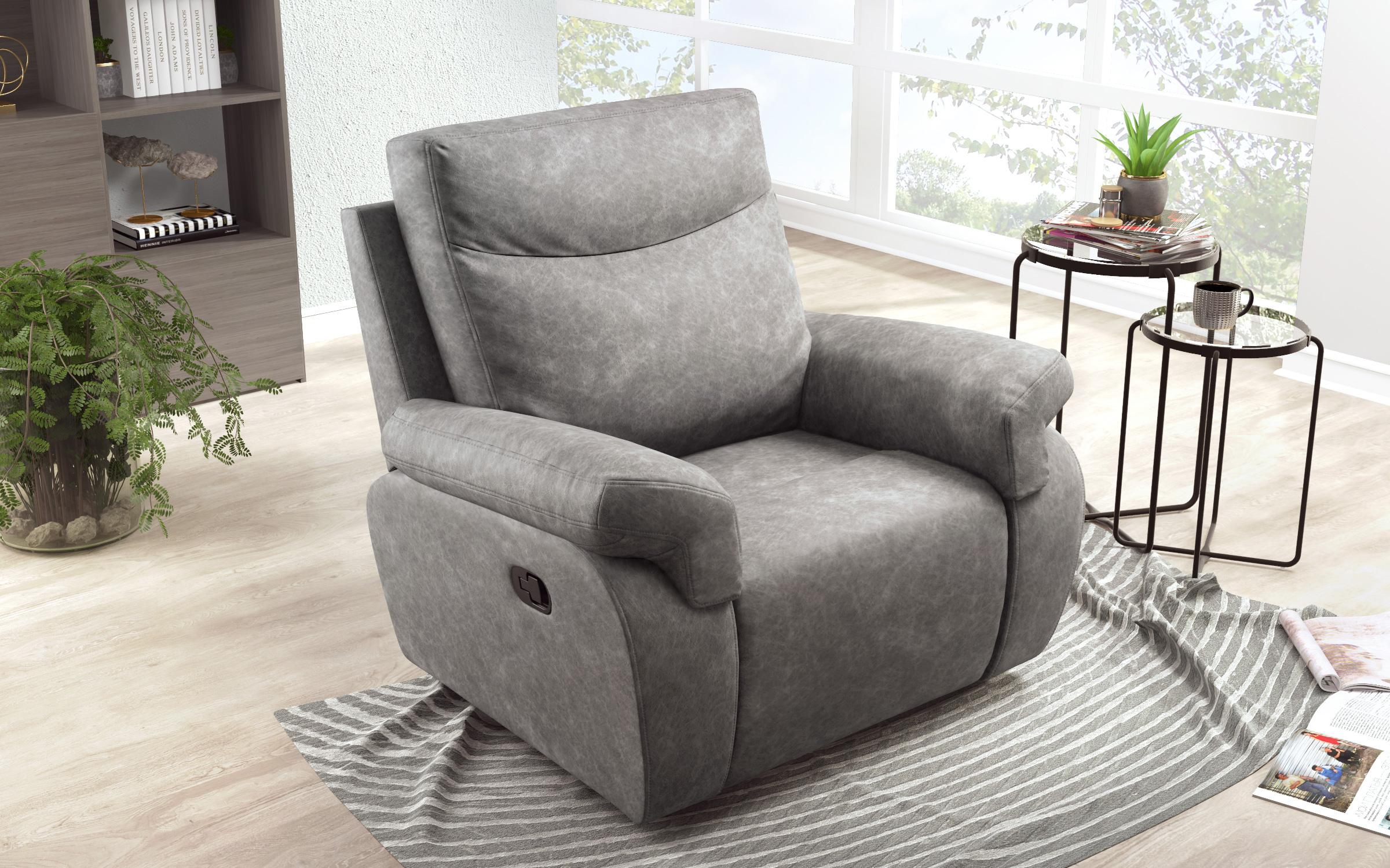 Recliner  Beluci, fotoliu, gri  3