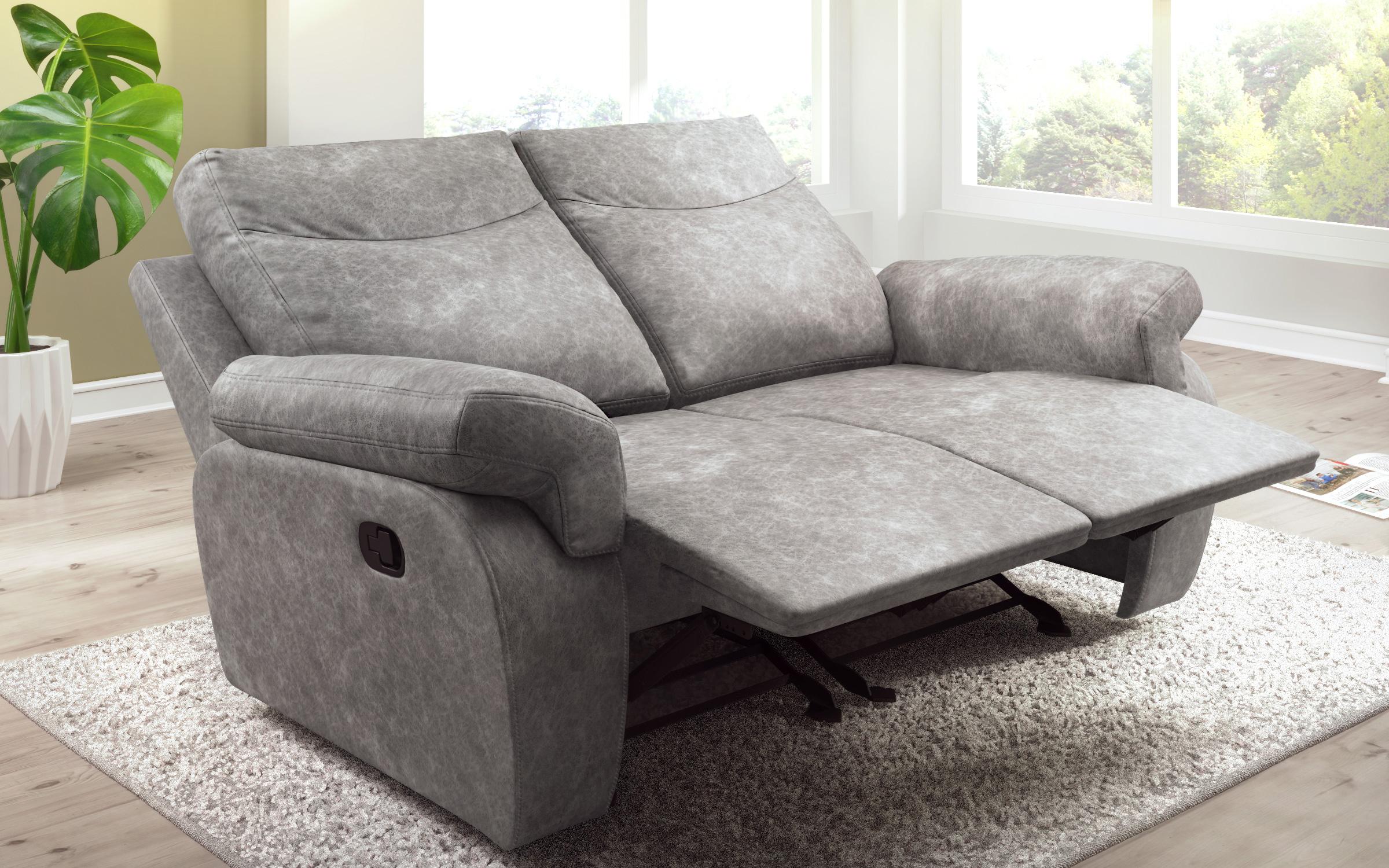 Recliner  Beluci, cu doua locuri/cu mecanism manual, gri  6