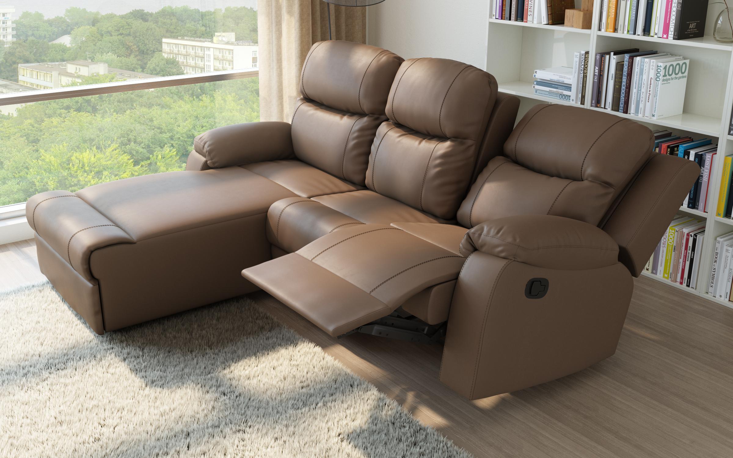 Coltar recliner Dream, maro  4