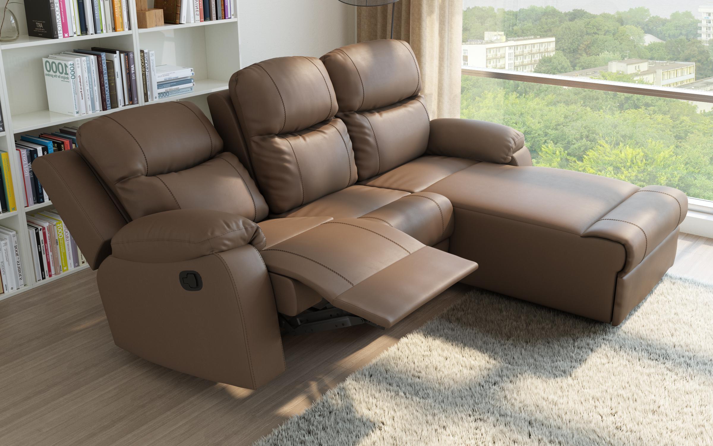 Coltar recliner Dream, maro  3