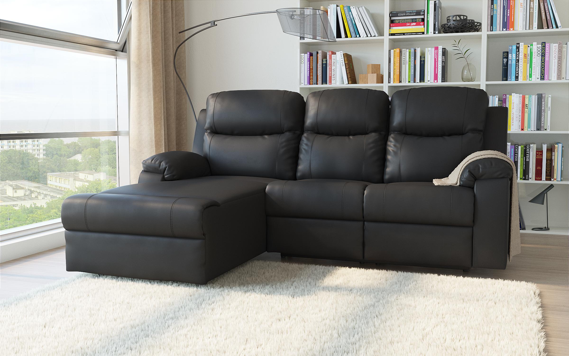 Coltar recliner Dream, negru  3