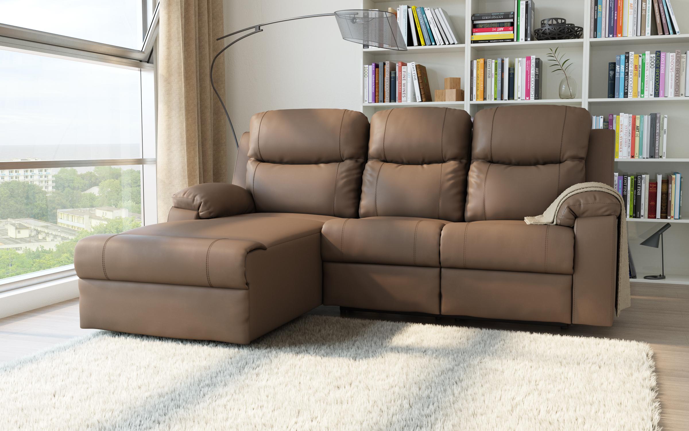 Coltar recliner Dream, maro  3