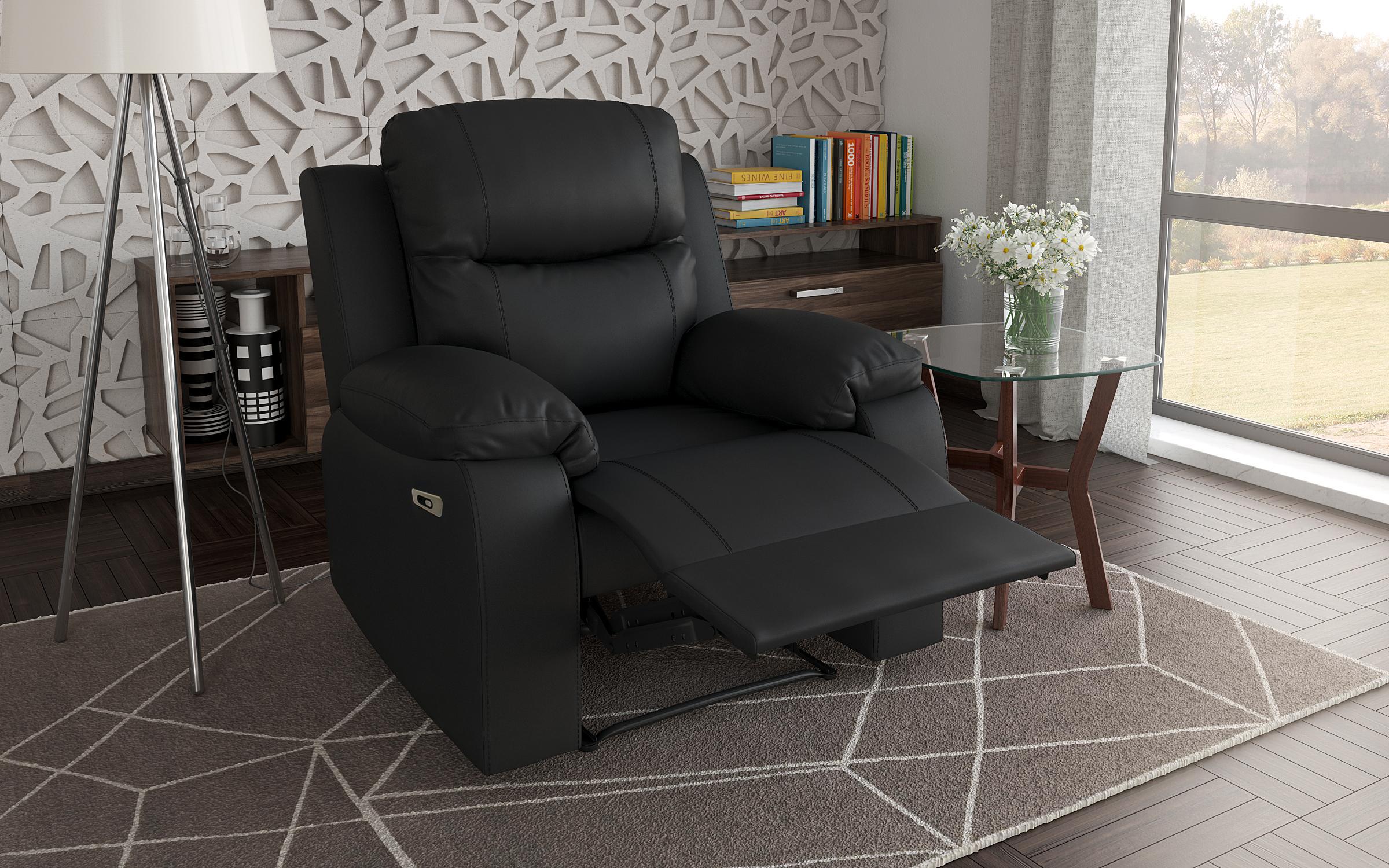 Recliner Dream fotoliu + mecanism electric, negru  4