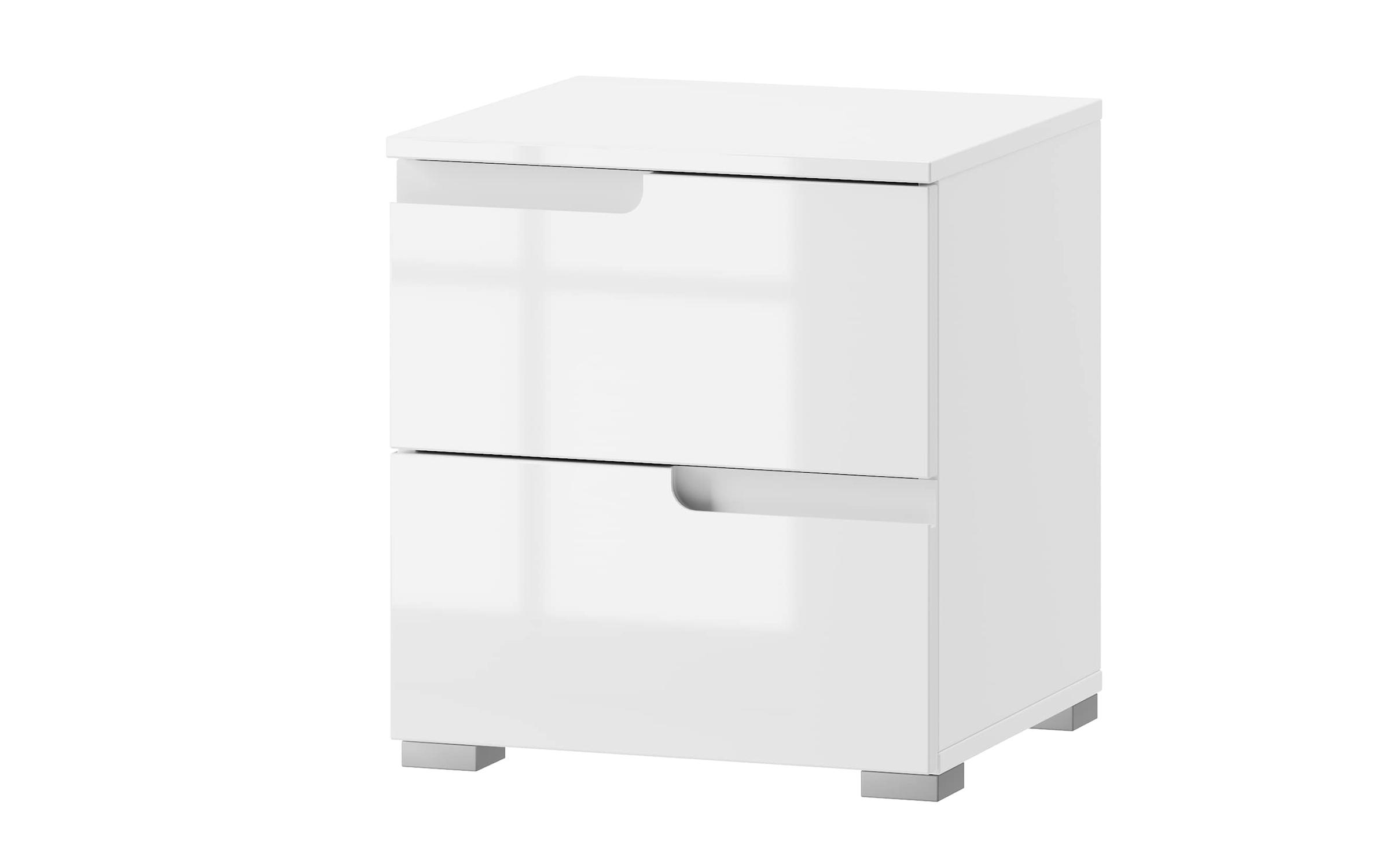 Noptiera Selene, alb + alb lucios  1