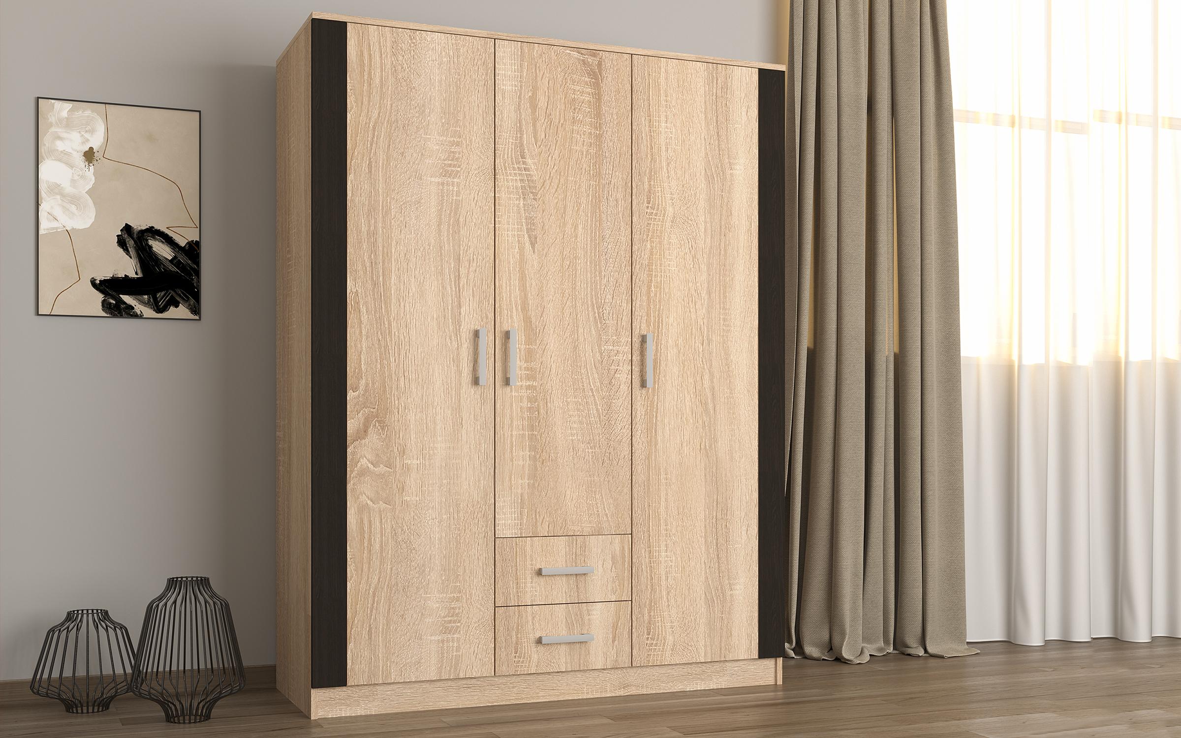 Dulap Olind, stejar sonoma + wenge magia  1
