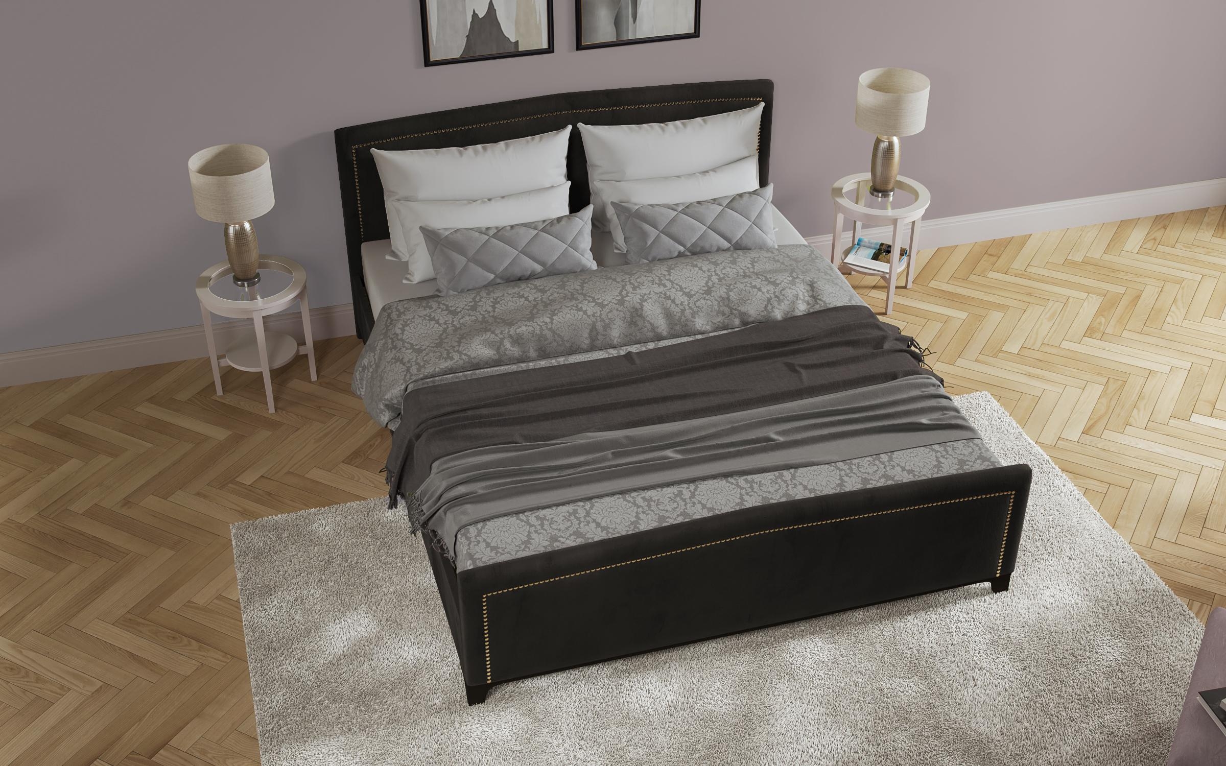 Pat dublu Sevena pentru salte cu doua fete 160/200, grafit  4