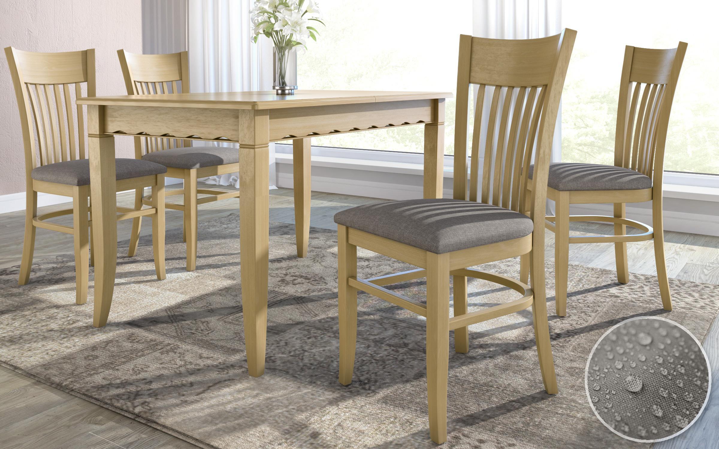 Scaun de masa Alvaro Lux, antic deschis cu sezut bej inchis  1