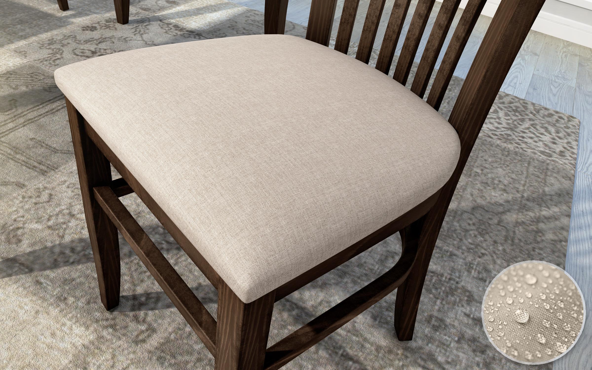 Scaun de masa Alvaro Lux, nuc inchis cu sezut bej deschis  2