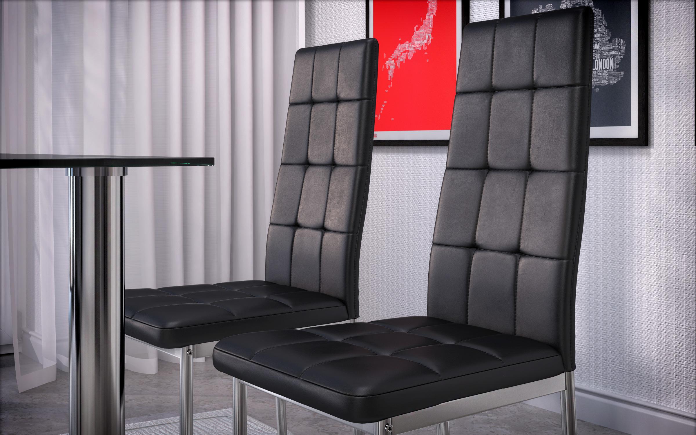Scaun Apolo lux 2P, negru  2