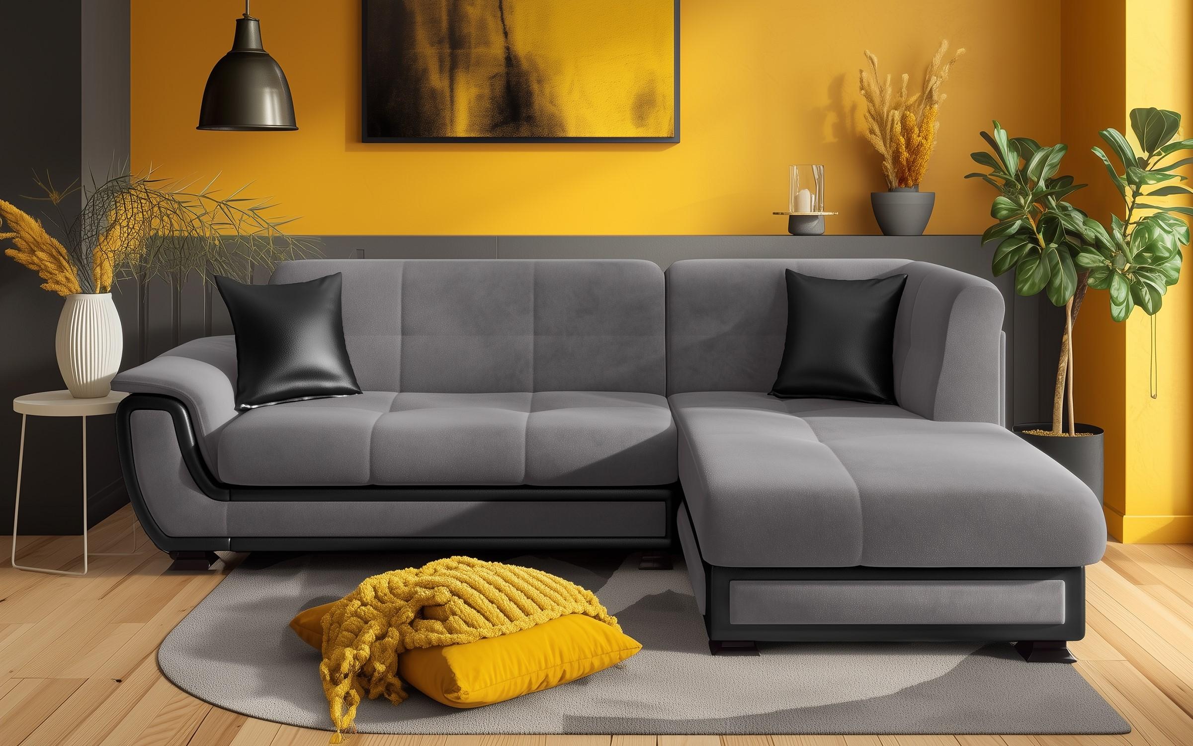 Coltar extensibil + mecanism click- clack Princess S II, gri + piele neagra  1