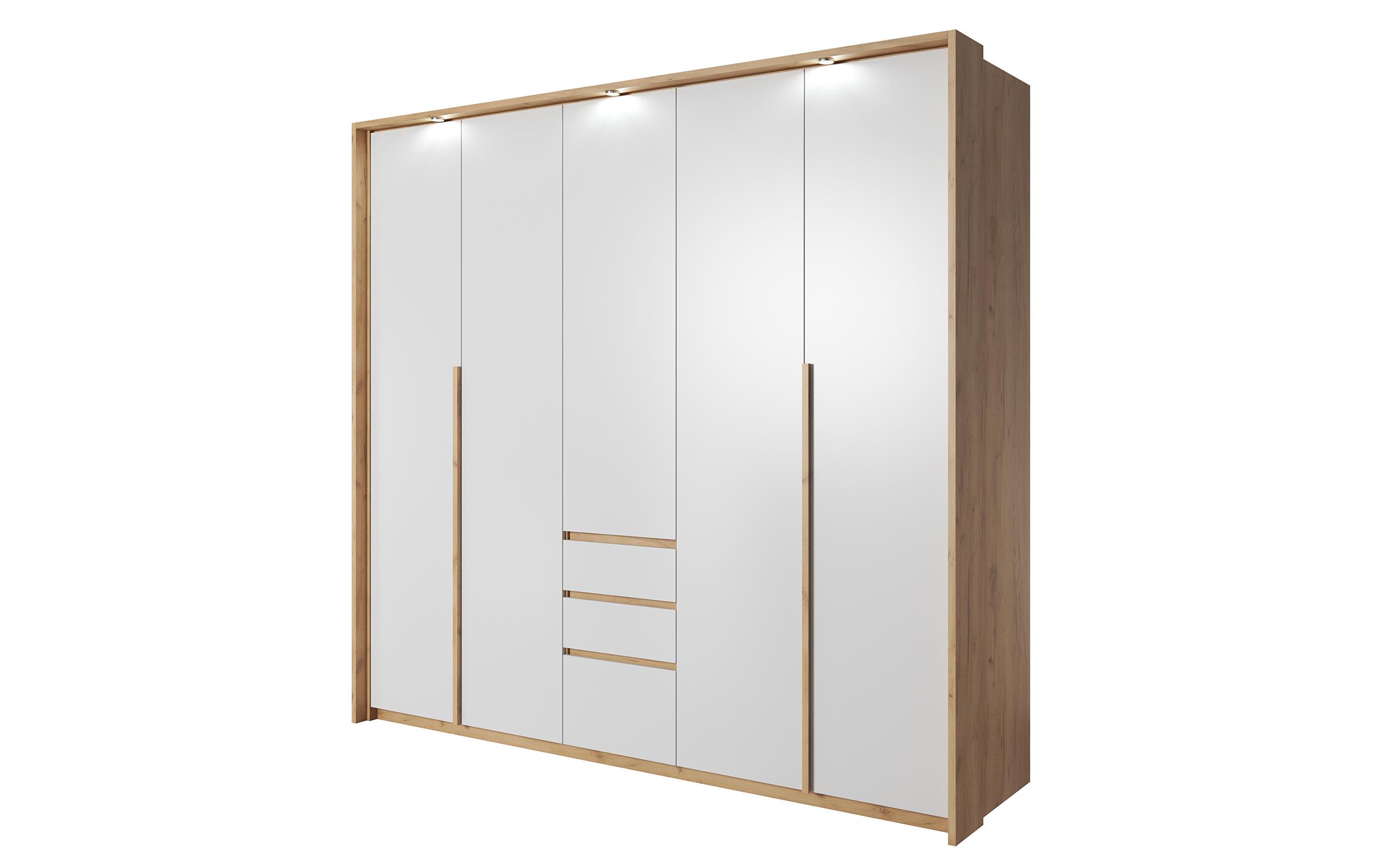 Dulap Selio, stejar + alb  1