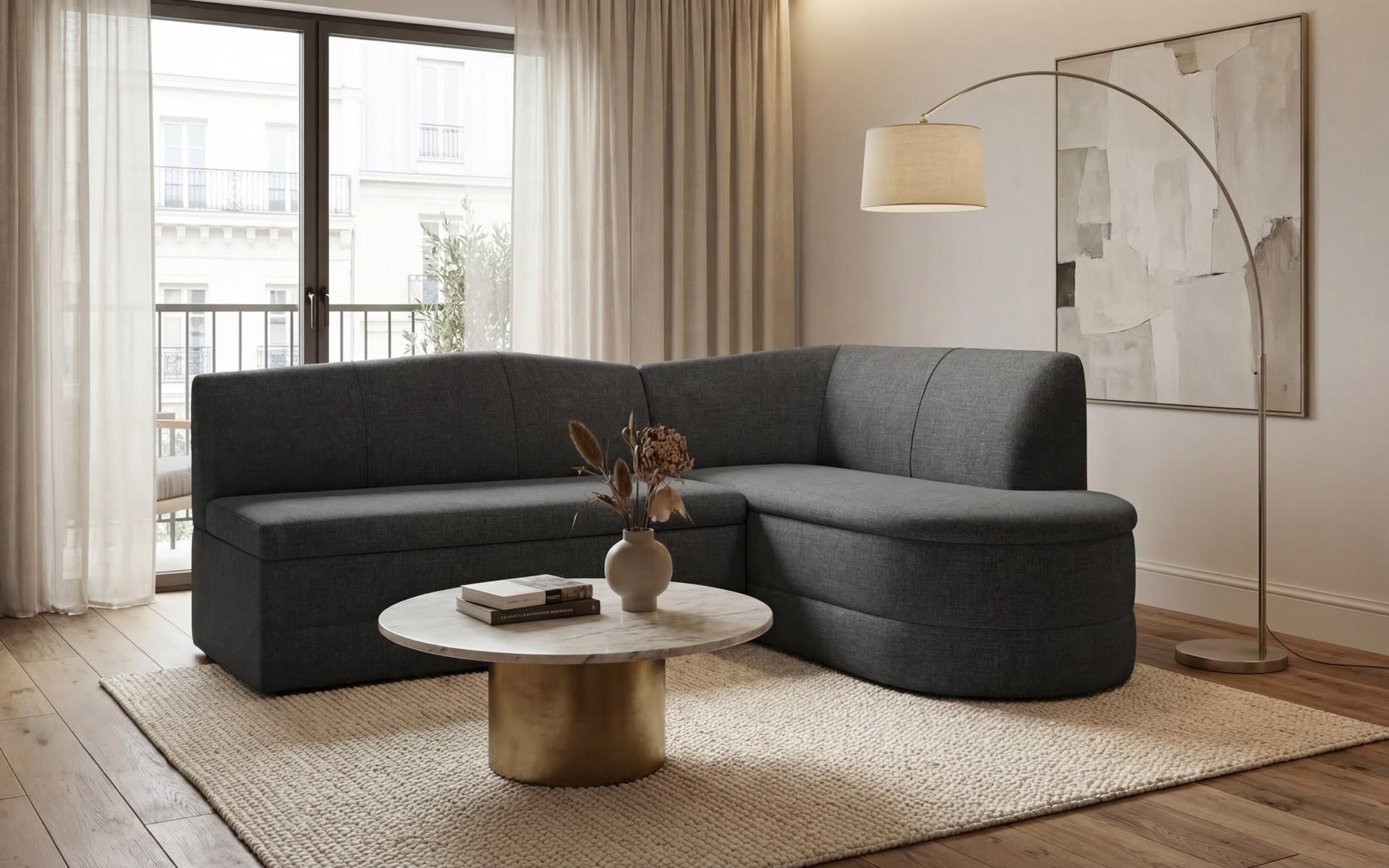 Coltar de bucatarie Arelo, gri inchis  1