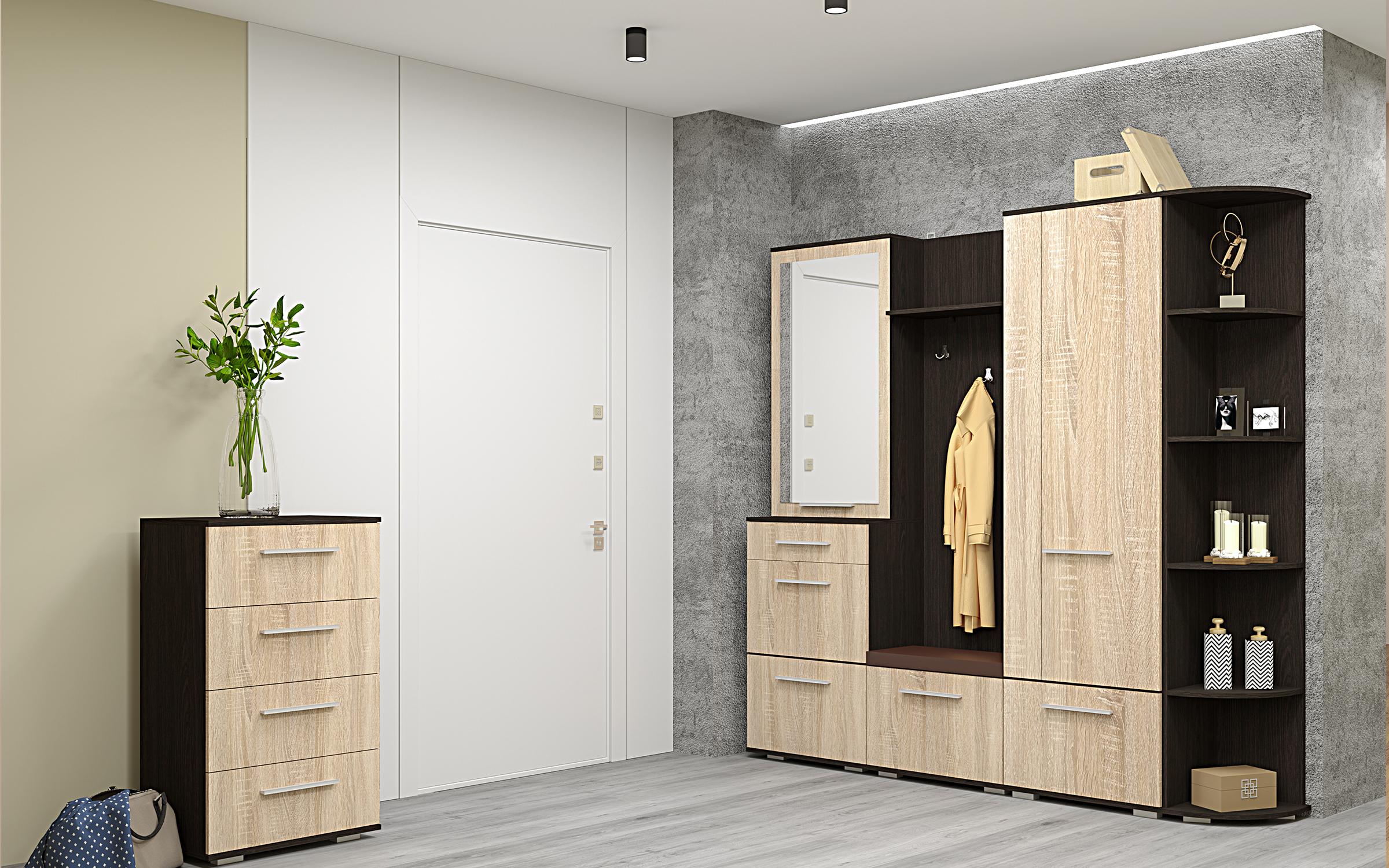 Cuier Arin, wenge magia + stejar sonoma  3