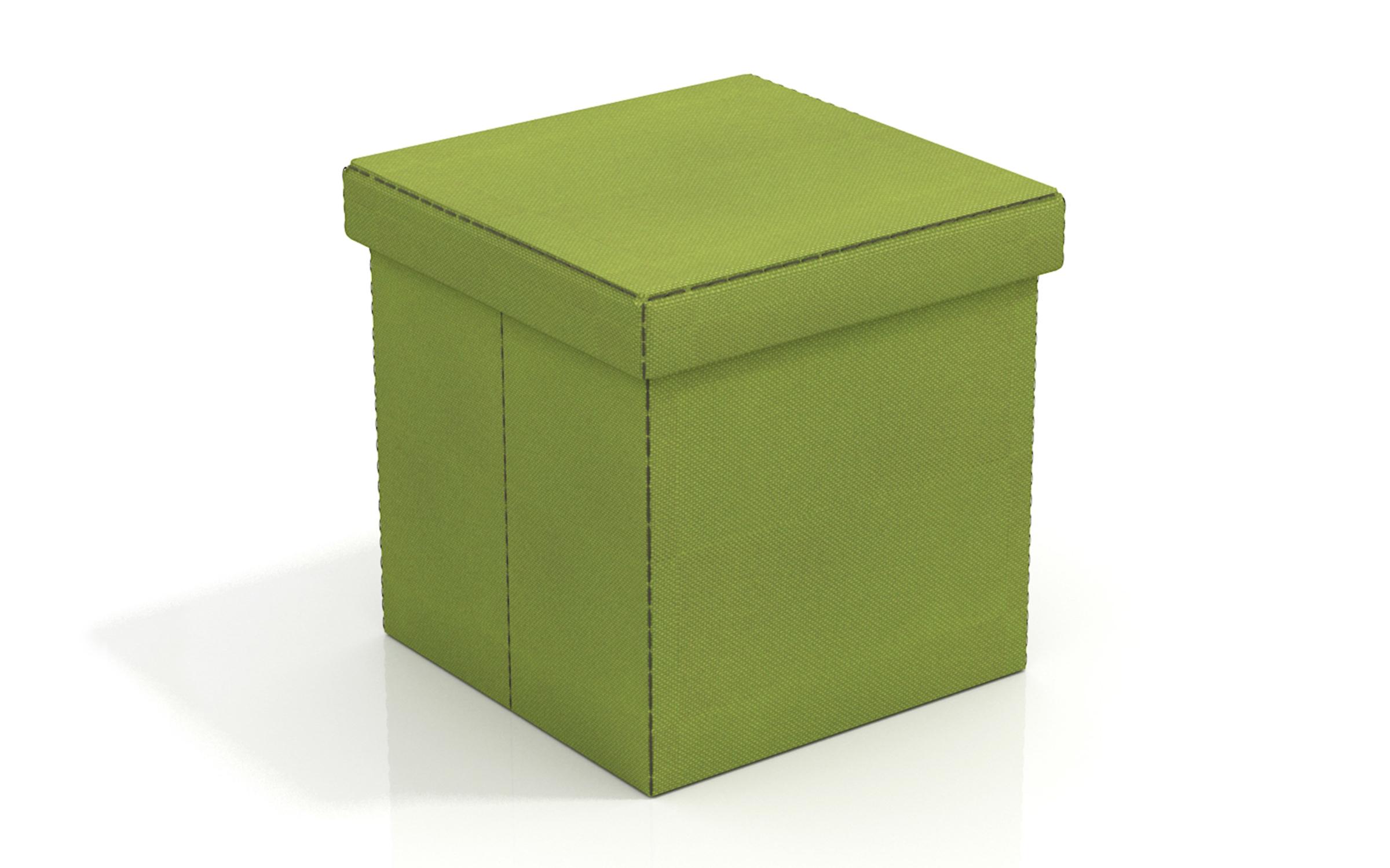 Taburet pliabil Flora, verde 1