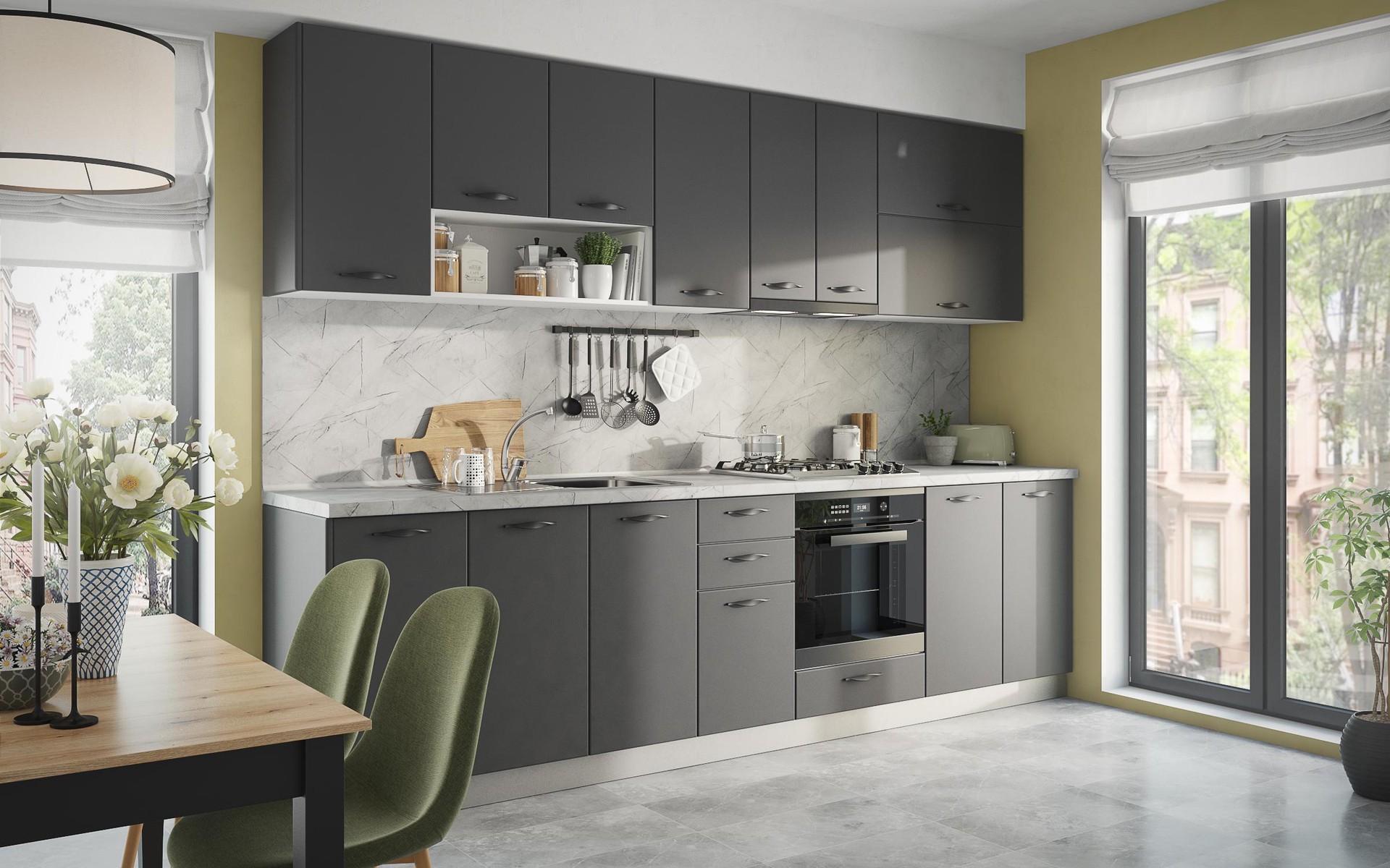 Dulap pentru cuptor Simon 01, antracit mat  3