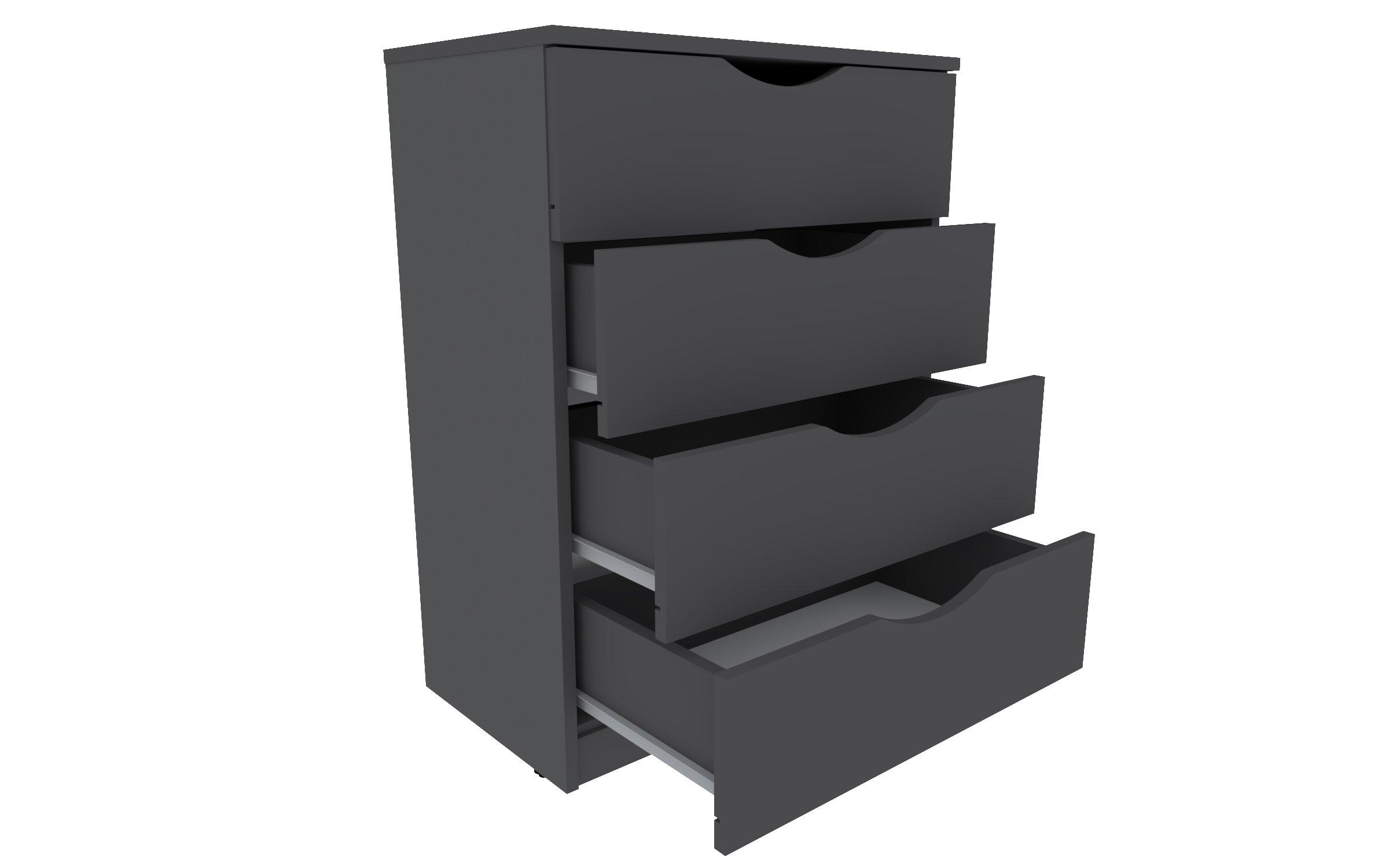 Comoda Sevi, gri grafit  3