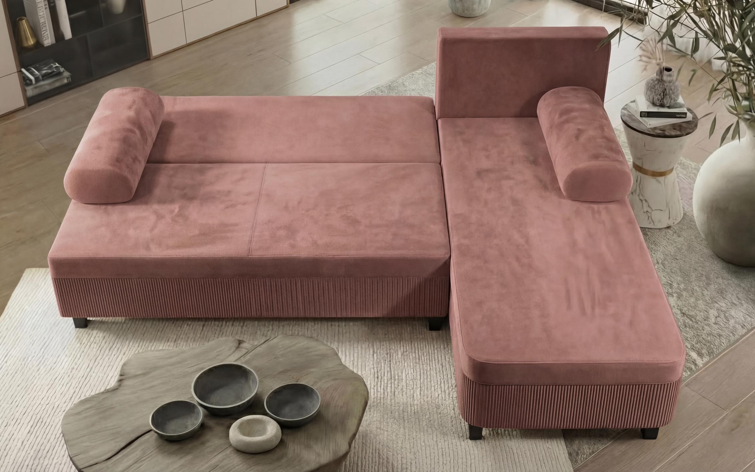 Coltar extensibil Delano, roz  11