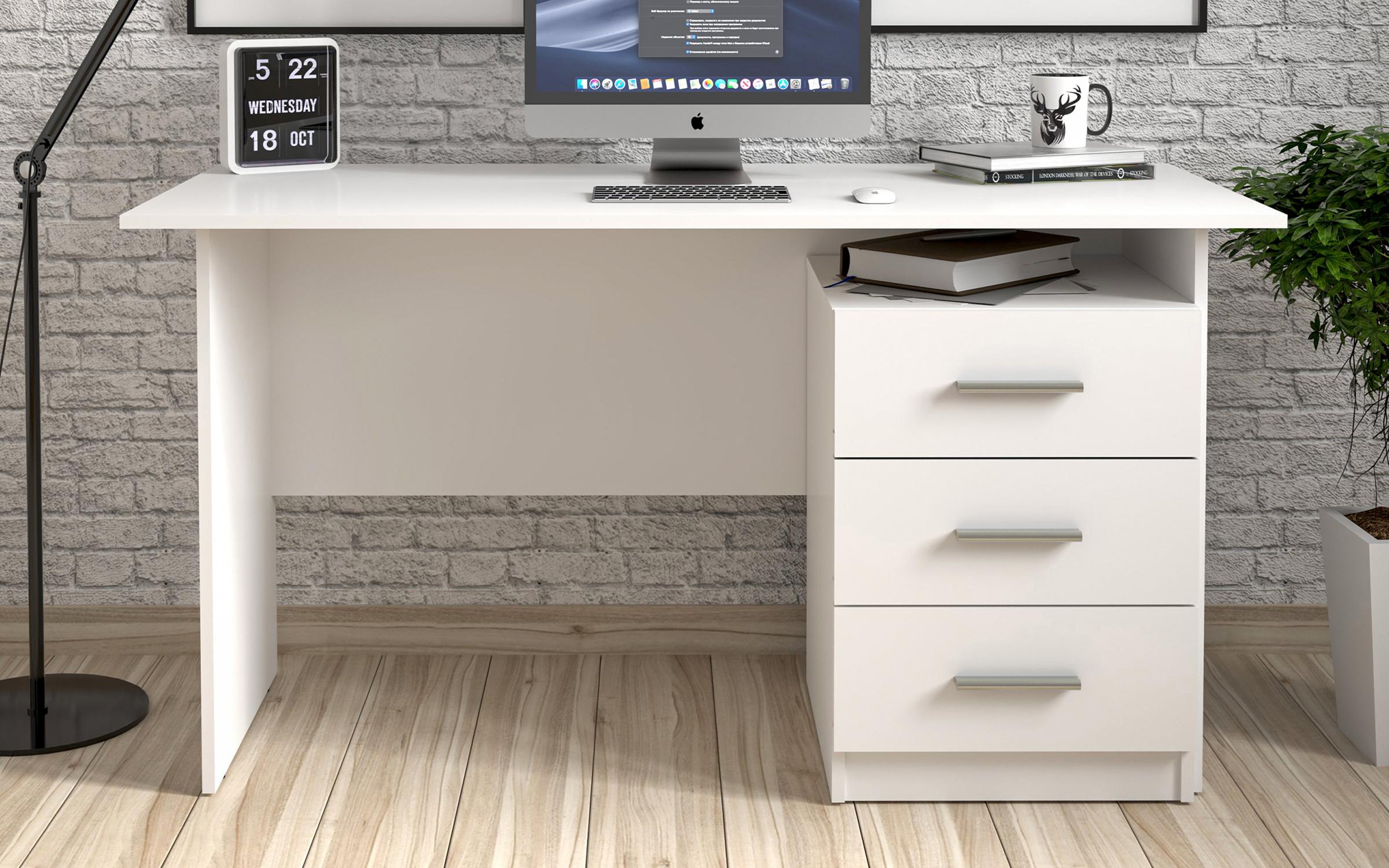 Set mobila pentru birou Trino, alb  2