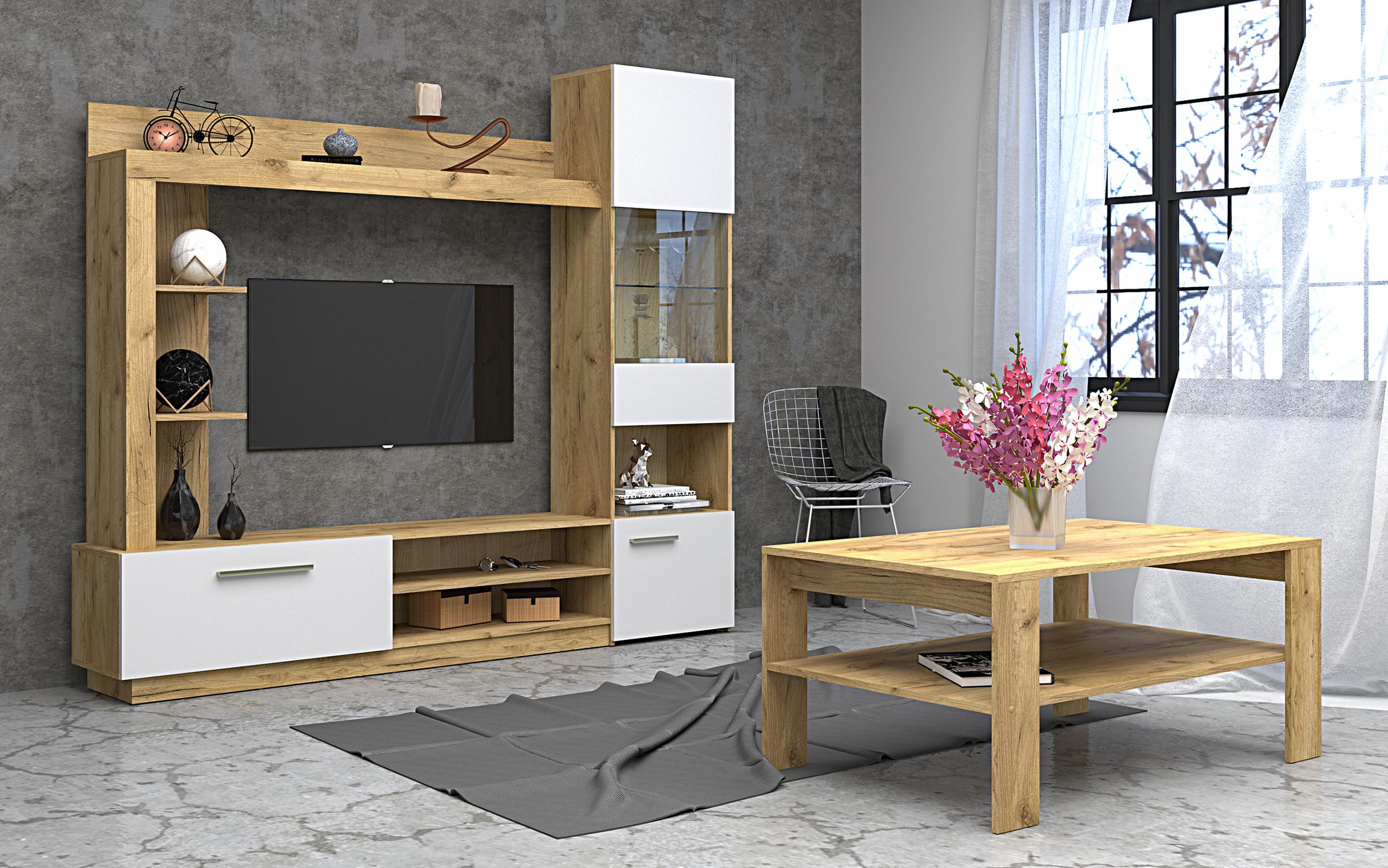 Masuta de cafea Stalon, stejar auriu craft  3