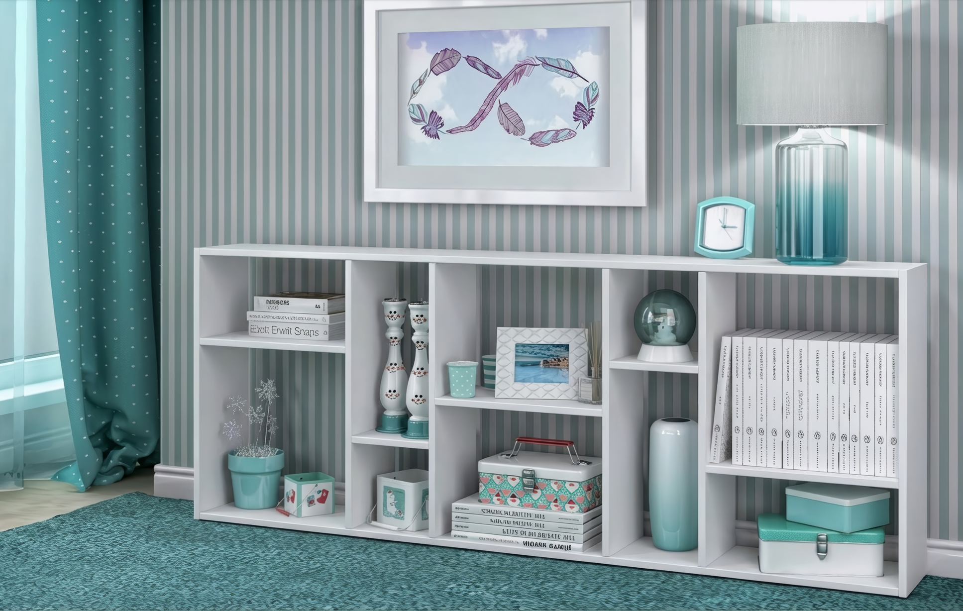 Biblioteca Astrid, alb mat  2