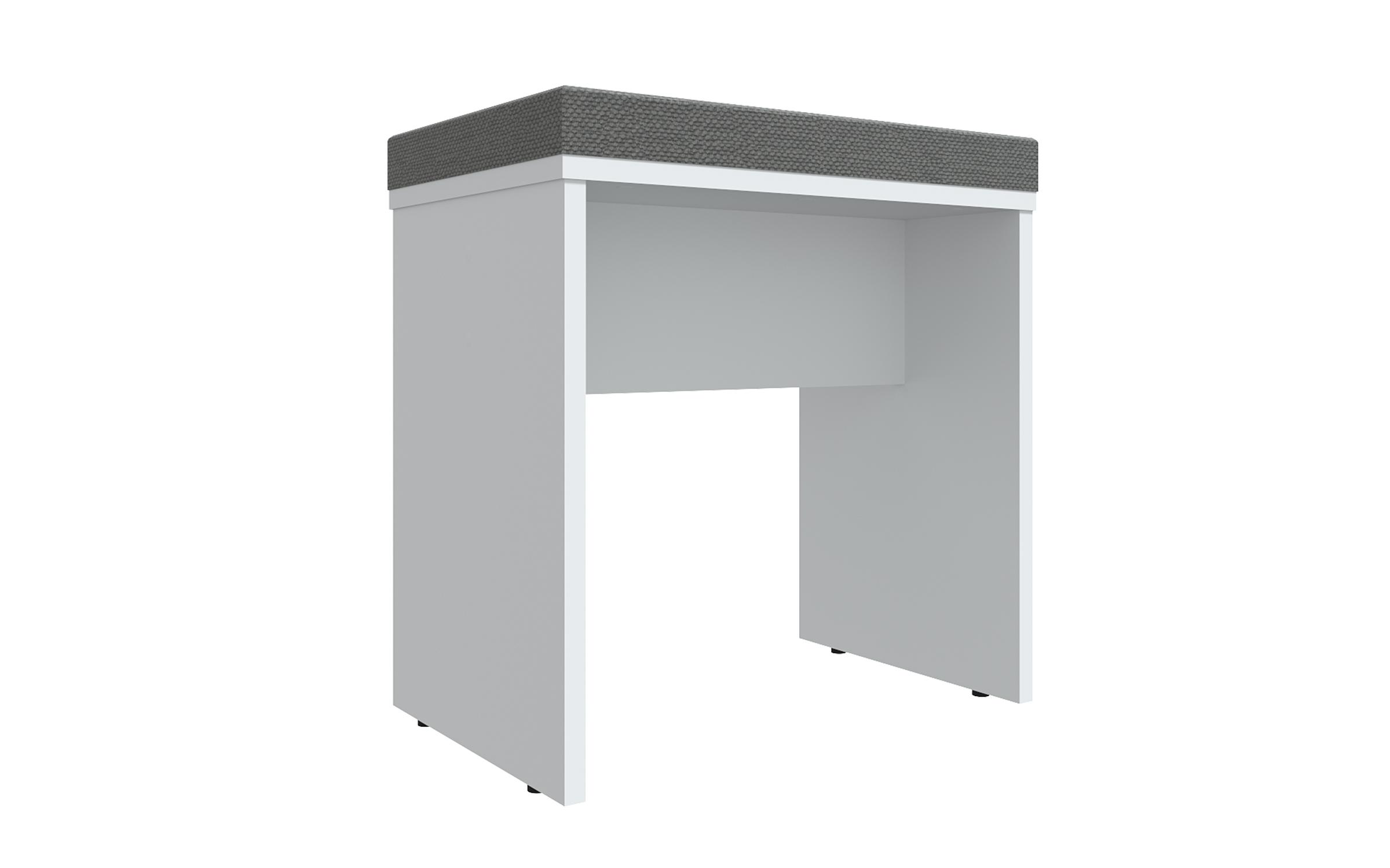 Set masuta de toaleta Domino, alb+grafit gri  4
