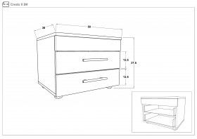 Set dormitor 160/200 Credo S + saltea thumb
