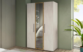 Трехстворчатый шкаф с зеркалом Аура thumb