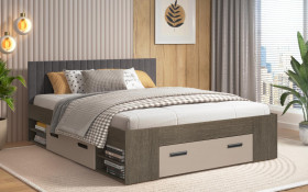 Pat dublu 160/200 Trace + saltea thumb