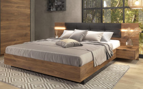 Pat dublu 160/200 + LED Alinor Sens + saltea thumb