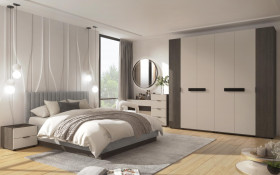 Set dormitor 160/200 cu incarcator wireless pentru telefon Novela + saltea thumb