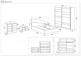 Set dormitor 140/200 Marbela thumb
