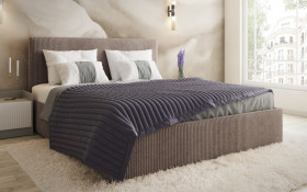 Двуспальная кровать с мягкой обивкой под матрас 160/200 Элит thumb