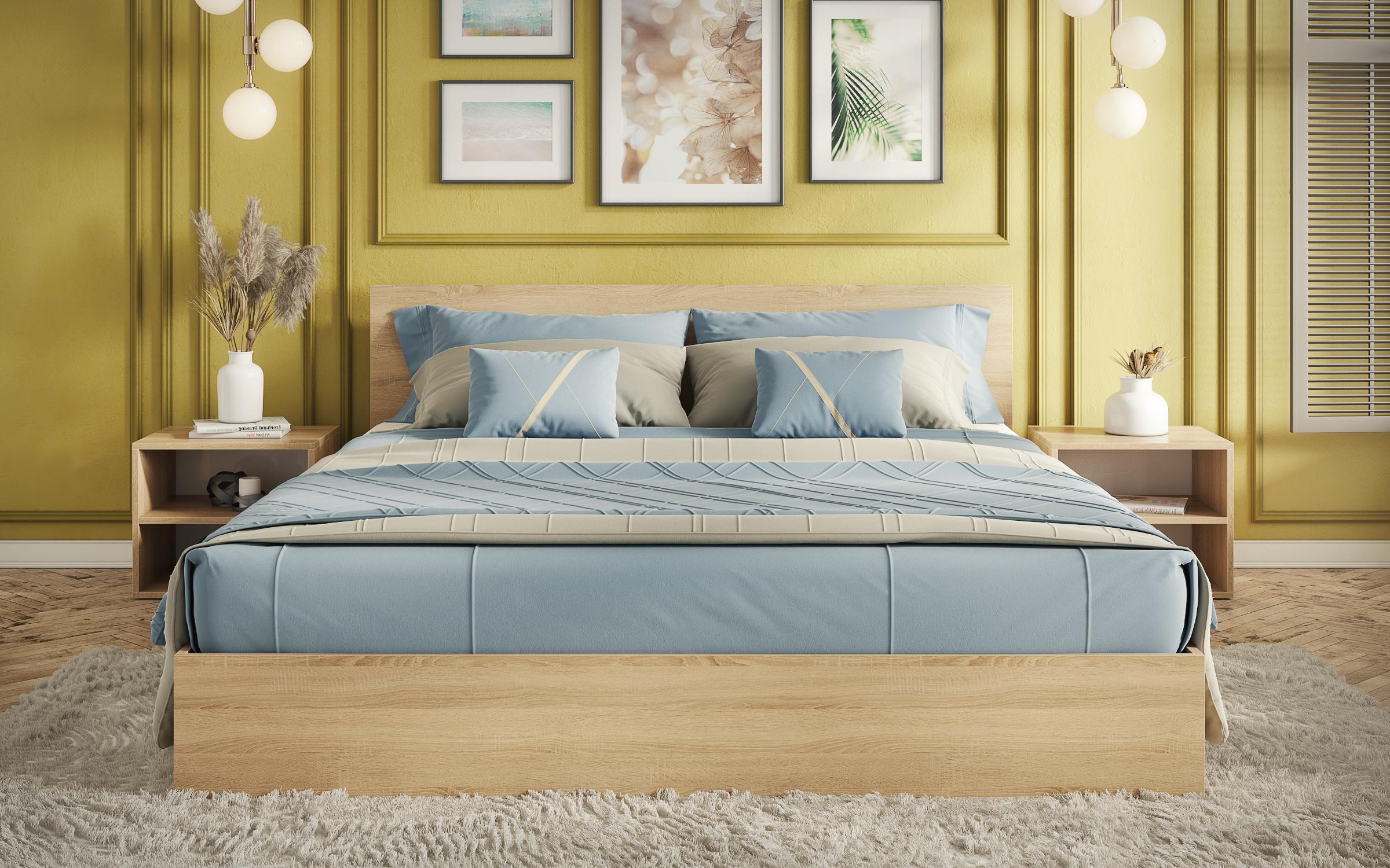 Pat dublu 160/200 Izi + saltea thumb