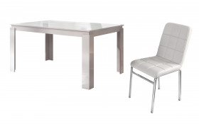Masa dining Fenix 160 + 4 scaune Boril thumb