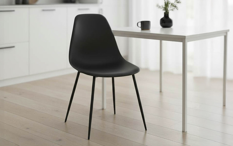 Scaun de masa Balen, negru  1