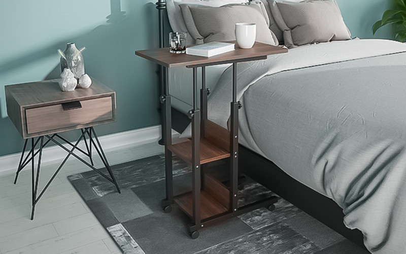 Masuta ajutatoare Babs, nuc + negru  1