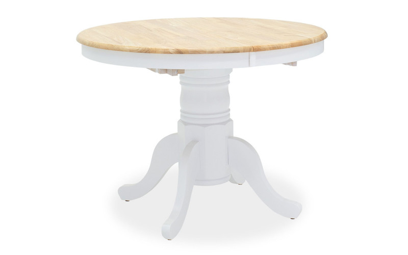 Masa dining Lars, natural + alb  1