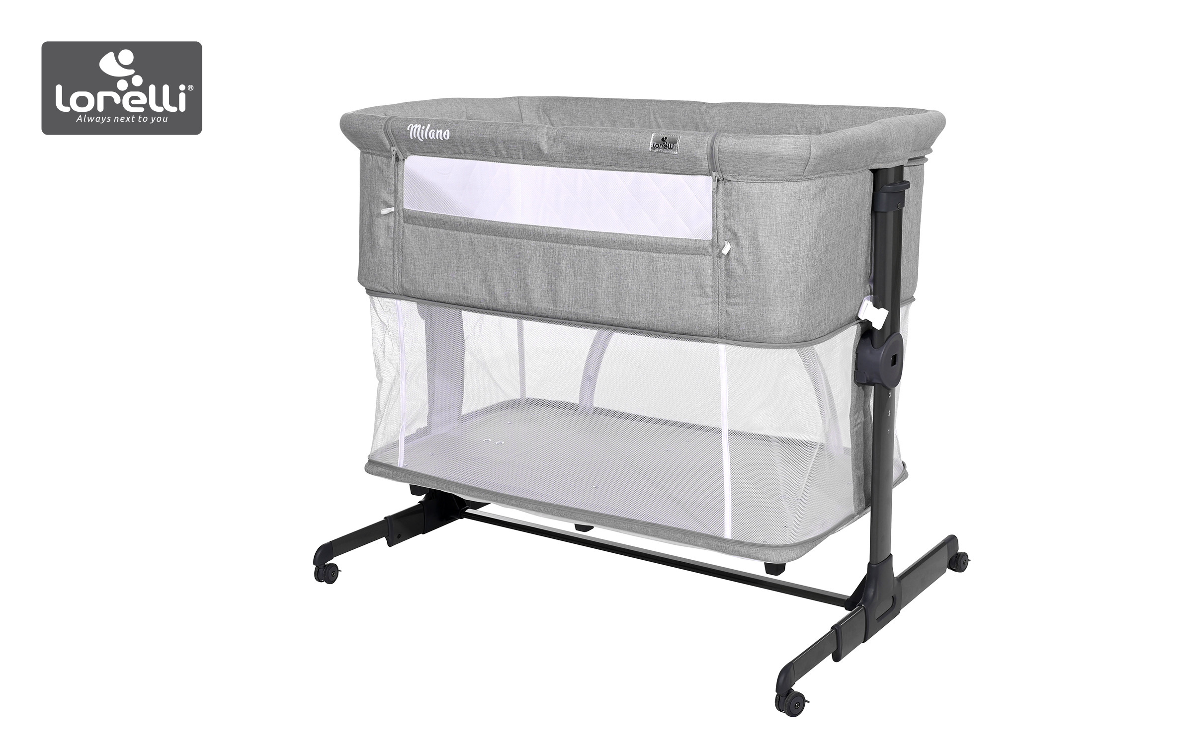Patut pliant Milano 2 in 1, gri  3
