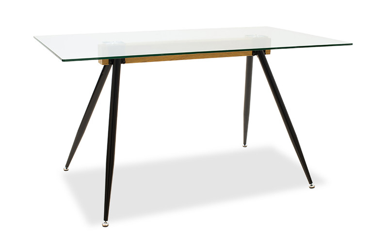 Masa dining Astrid, negru + natural  1